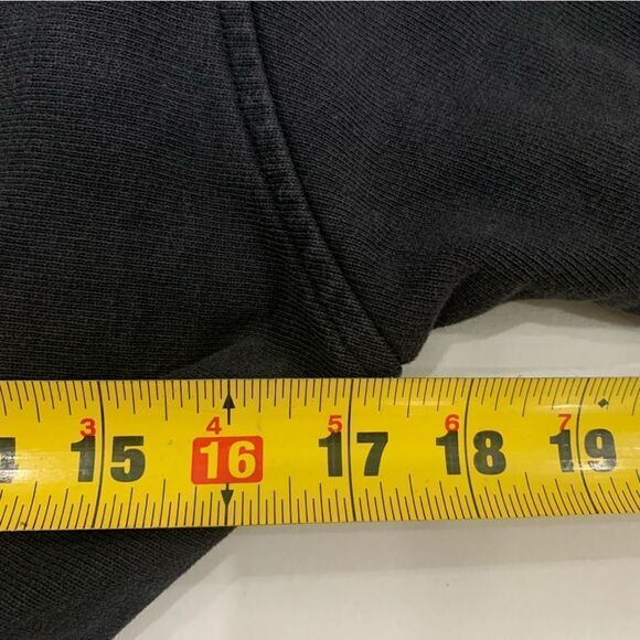 Kith X Champion Women Sweater XS Black Cropped Crew Neck Longsleeve Elastic Hem - Picture 5 of 10